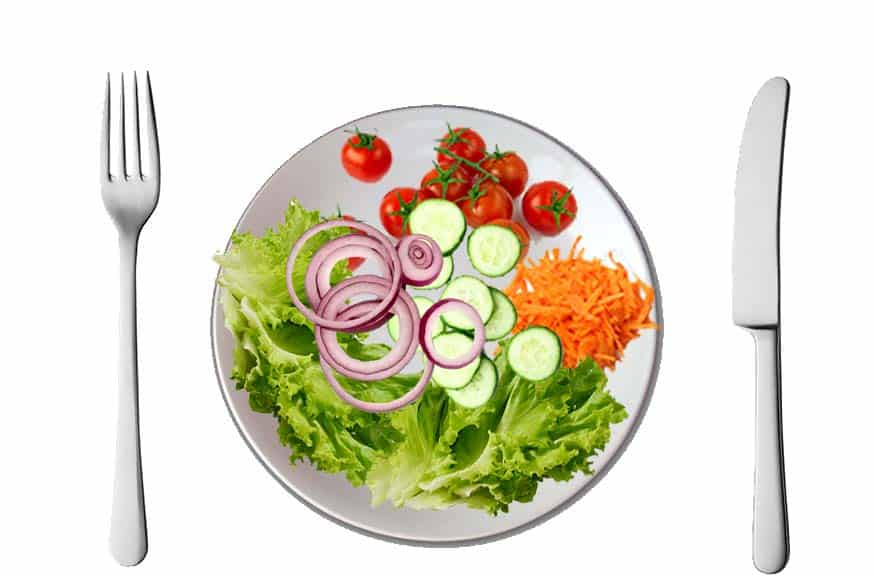 100 calorie garden salad