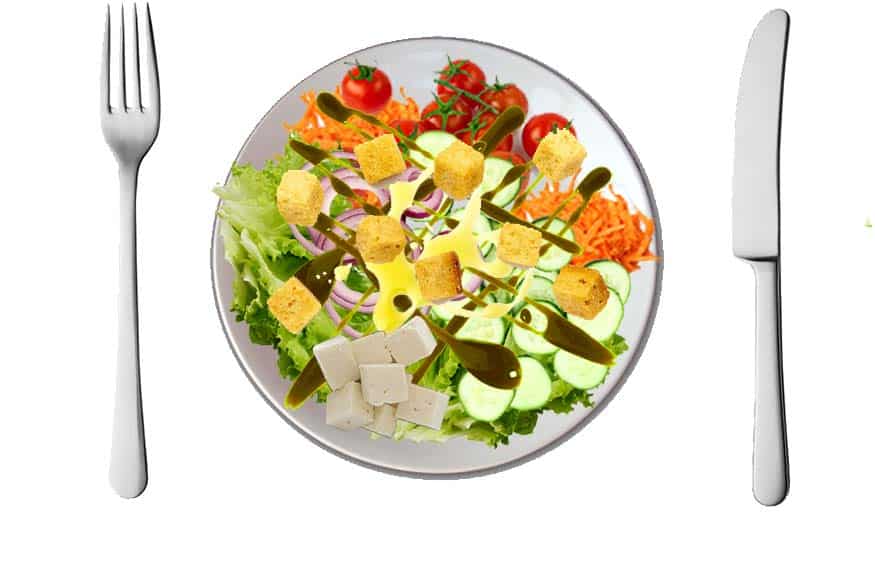 500 calorie garden salad