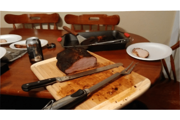 MAIRICO Ultra Sharp Premium 11-inch Knife cutting beef brisket