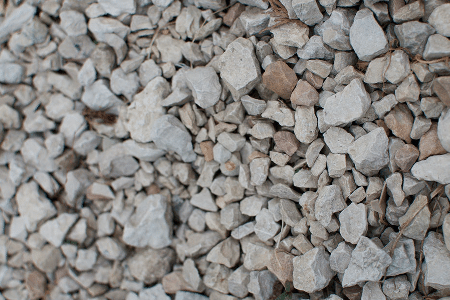 White stones used in edging