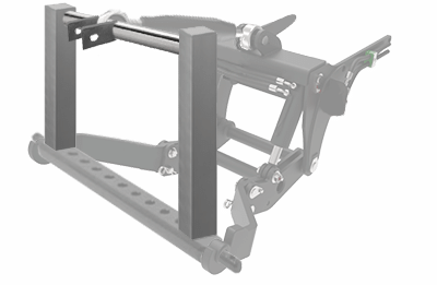 Building the top bar of the frame of a three point hitch