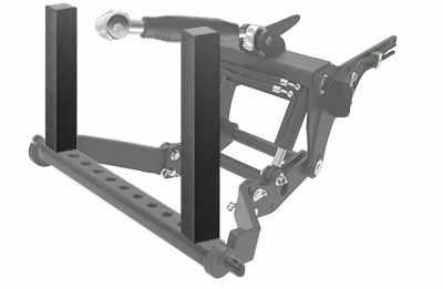 Building the frame of a three point hitch