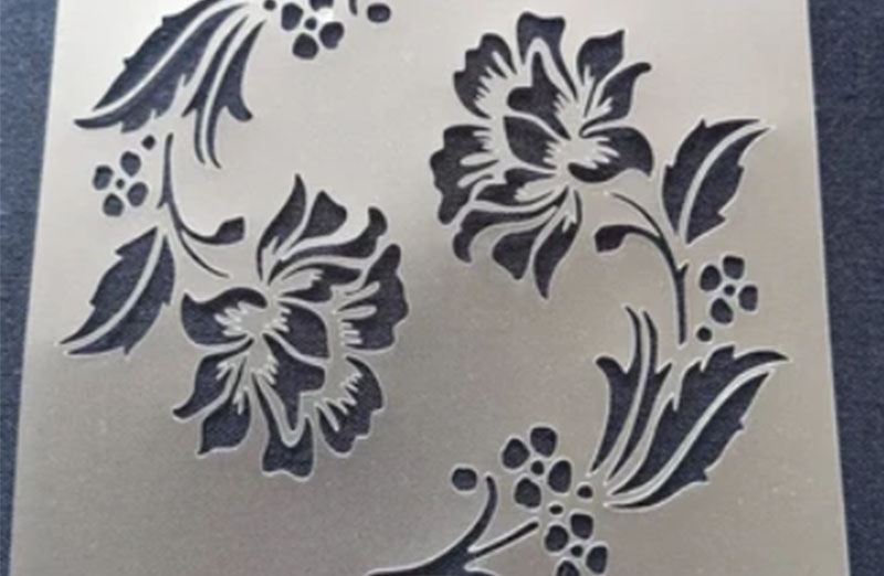 Paper flower stencil 