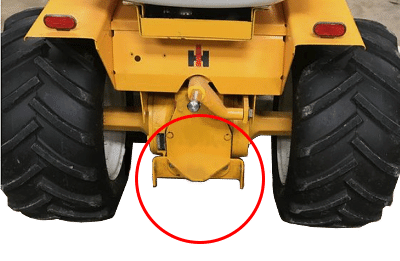 Finding a place to put the three point hitch of a tractor